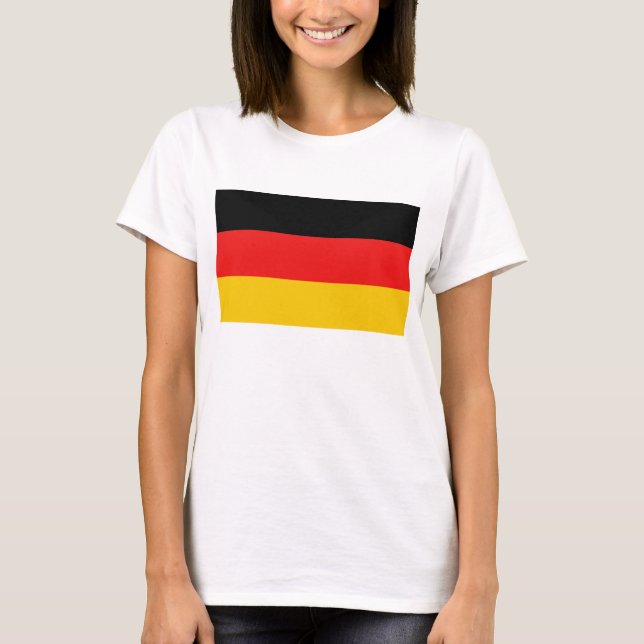 Deutschland Flag x Karte T - Shirt (Vorderseite)