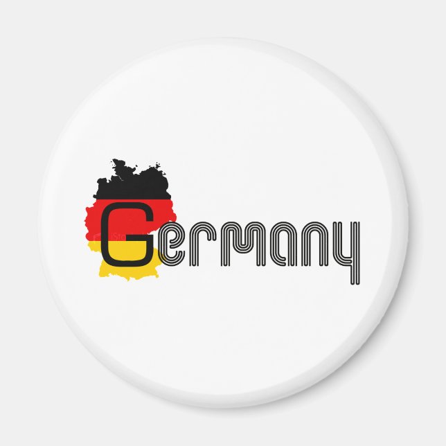 Deutschland Flagdesign! Magnet (Vorne)