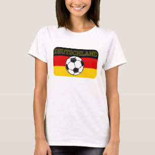 DEUTSCHLAND-FLAGE FUSSBALL T-Shirt