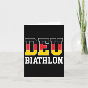 Deutschland Flagge Biathlet - Deutscher Biathlon  Karte