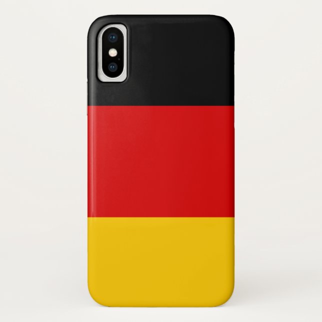 Deutschland-Flagge Case-Mate iPhone Hülle (Rückseite)