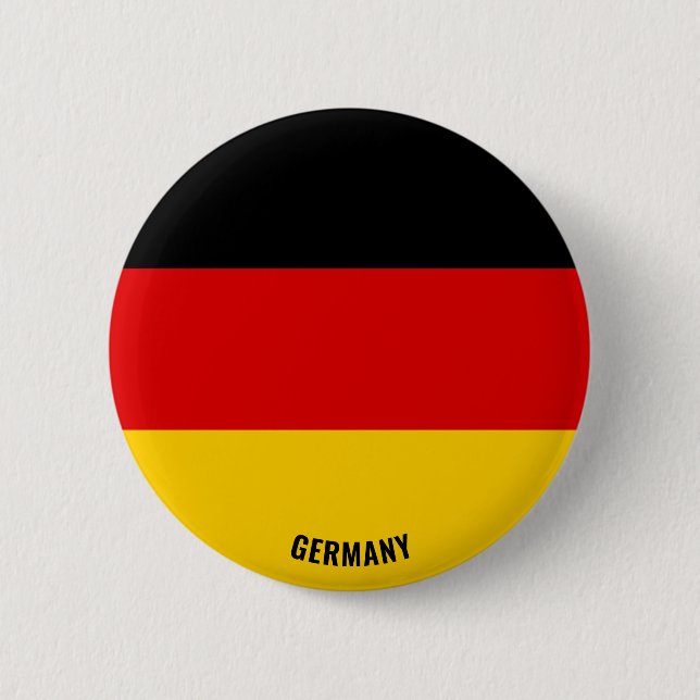 Deutschland Flagge Charming Patriotic Button (Vorderseite)