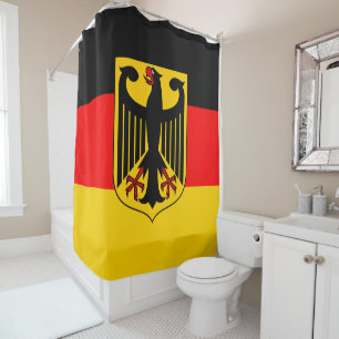 Deutschland-Flagge Duschvorhang