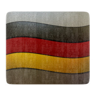 Deutschland-Flagge Farbe-Chrom durch Shirley Schneidebrett