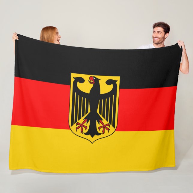 Deutschland-Flagge Fleecedecke (Beispiel)