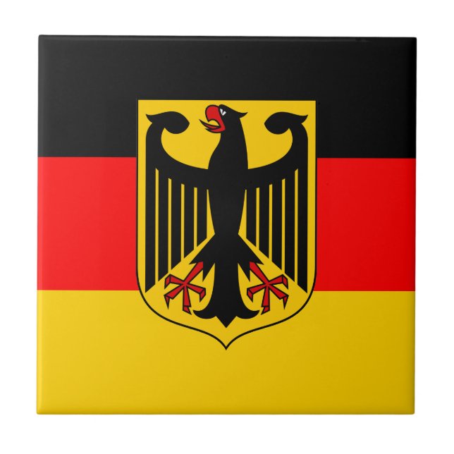 Deutschland-Flagge Fliese (Vorderseite)