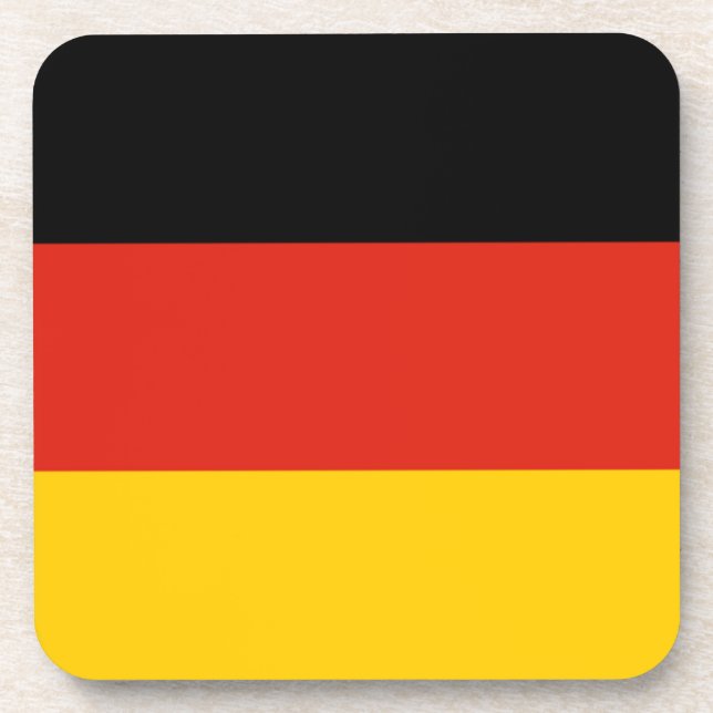 Deutschland-Flagge Getränkeuntersetzer (Vorderseite)