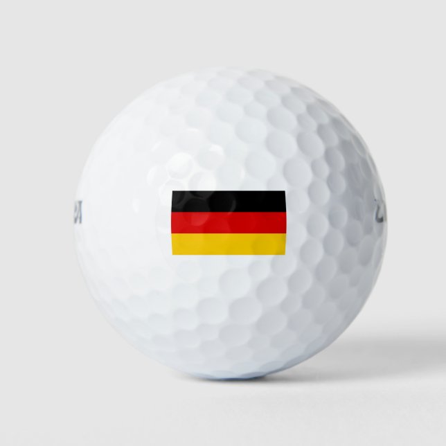 Deutschland-Flagge Golfball (Vorderseite)
