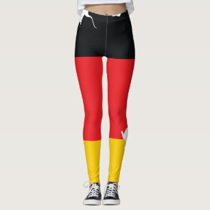 Deutschland-Flagge in der Karte Souvenir-Design Leggings