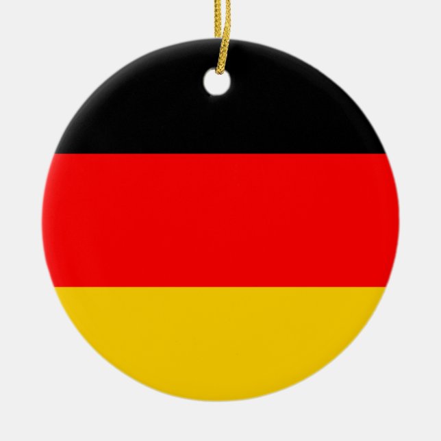 Deutschland-Flagge Keramik Ornament (Vorne)