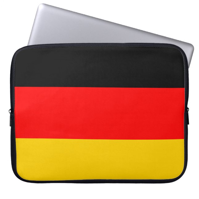 Deutschland-Flagge Laptopschutzhülle (Vorderseite)