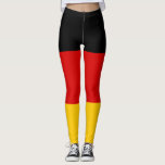 Deutschland-Flagge Leggings<br><div class="desc">Flaggen der Nationen der Welt in hoher Auflösung für Sie mit Stolz zu zeigen.</div>