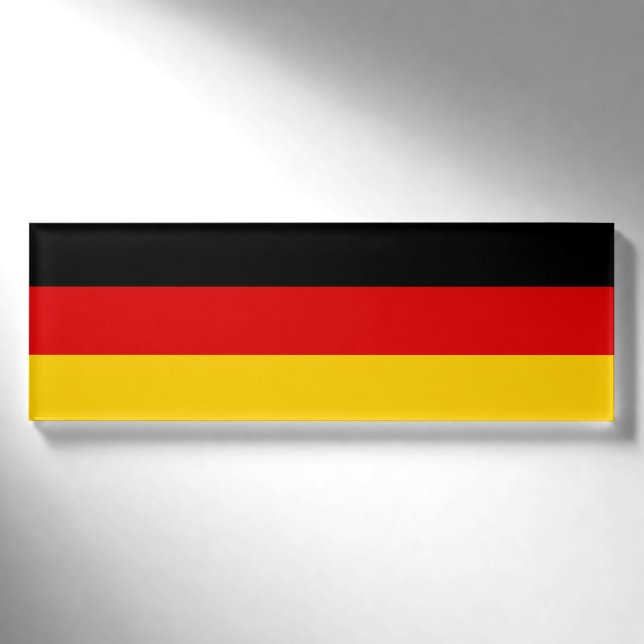 Deutschland-Flagge Namenschild (Vorderseite)