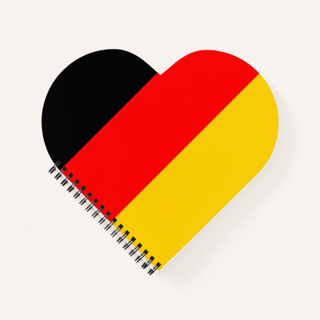 Deutschland-Flagge Notizbuch (Vorderseite)