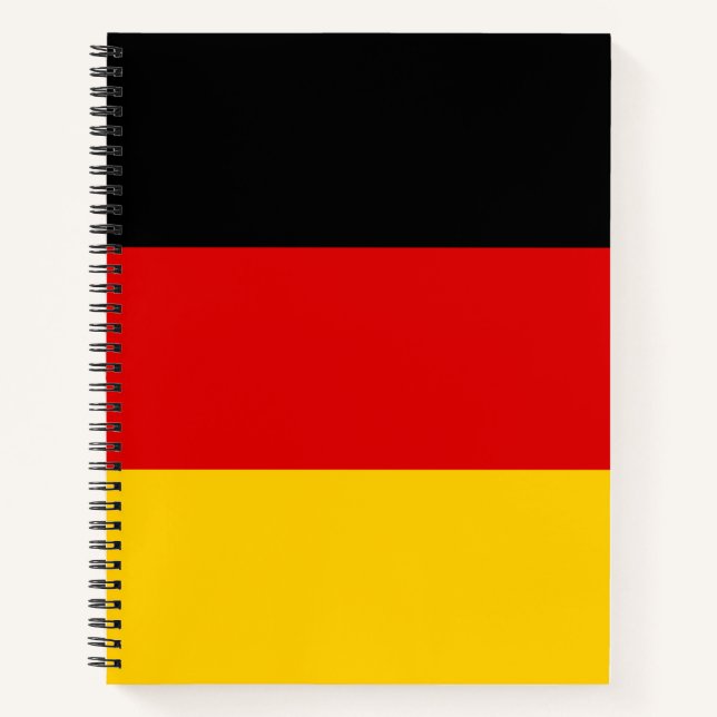 Deutschland-Flagge Notizbuch (Vorderseite)