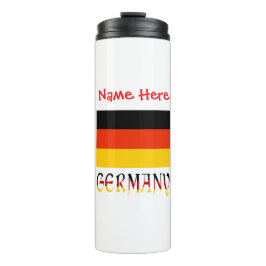 Deutschland Flagge Personalisiert Thermosbecher