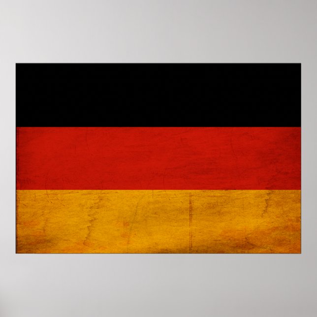Deutschland-Flagge Poster (Vorne)