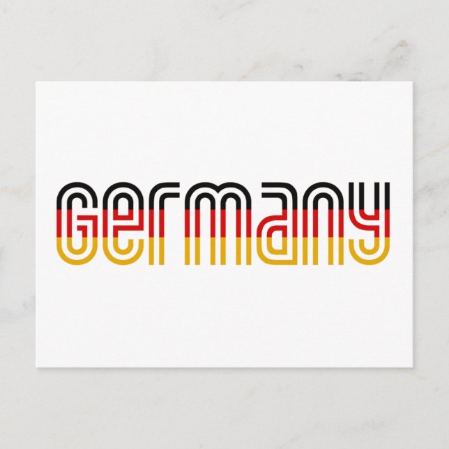 Deutschland Flagge! Postkarte (Vorderseite)