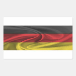 Deutschland-Flagge Rechteckiger Aufkleber