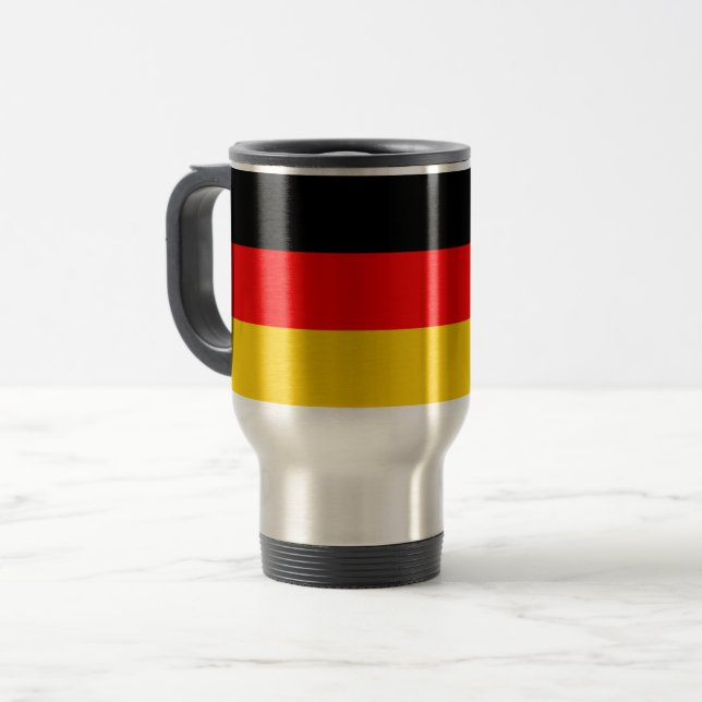 Deutschland-Flagge Reisebecher (Vorderseite Links)