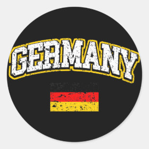 Deutschland-Flagge Runder Aufkleber