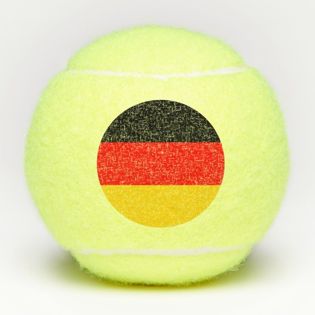 Deutschland-Flagge Tennisbälle (Vorderseite)