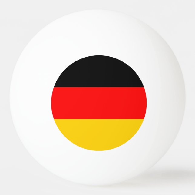 Deutschland-Flagge Tischtennisball (Vorderseite)