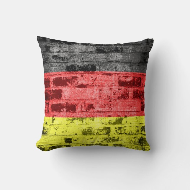 Deutschland-Flagge Vintag Kissen (Vorderseite)
