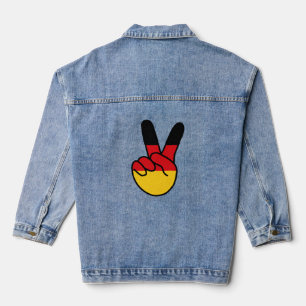 Deutschland Flagge / Zeichen Jeansjacke