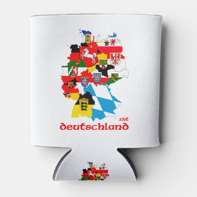 Deutschland Flaggen Dosenkühler (Vorderseite)