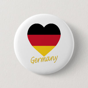 Deutschland-Flaggen-Herz Button