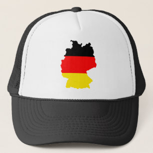 Deutschland-Flaggen-Karte Größengleich Truckerkappe
