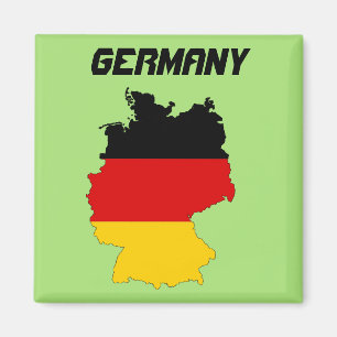 Deutschland-Flaggen-Karte Magnet