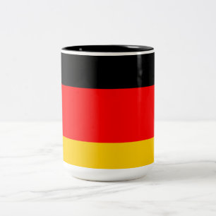 Deutschland-Flaggen-Tasse Zweifarbige Tasse