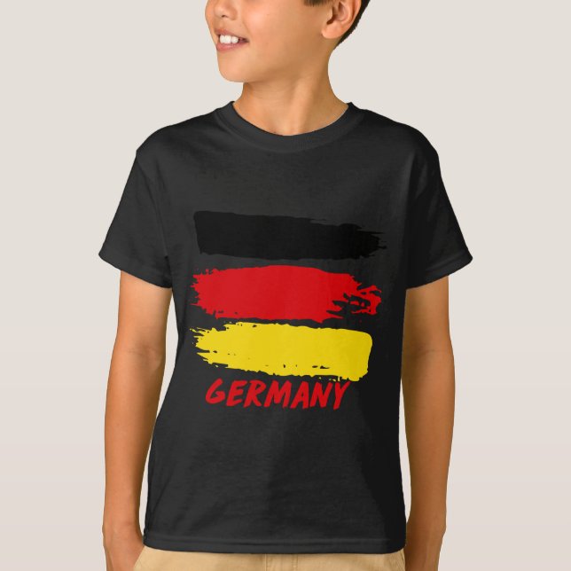 Deutschland-Flaggendesigns T-Shirt (Vorderseite)