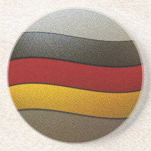 Deutschland - Flaggenfarben-Chrome von Shirley Tay Getränkeuntersetzer