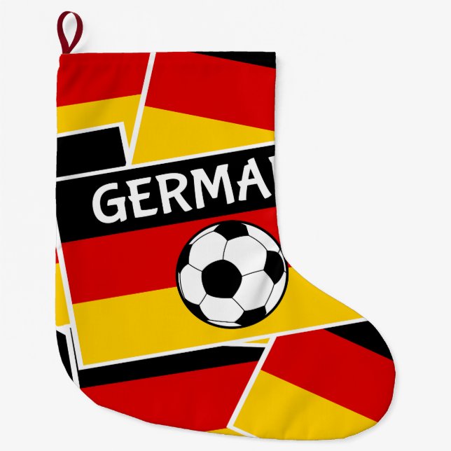 Deutschland Flaggenfußball Großer Weihnachtsstrumpf (Vorderseite)