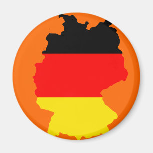 Deutschland-Flaggenkarte Magnet