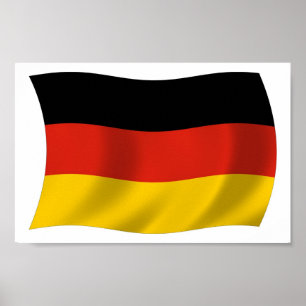 Deutschland Flaggenposter drucken Poster