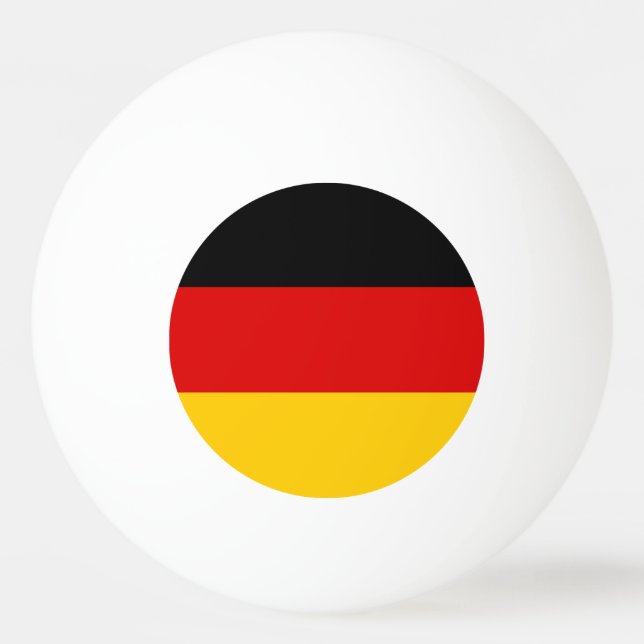 Deutschland - Flaggenqualität Tischtennisball (Rückseite)