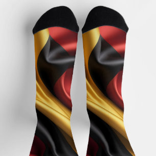 Deutschland Flaggenseidenstruktur Socken