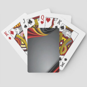 Deutschland Flaggenseidenstruktur Spielkarten