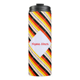 Deutschland Fliesenflagge Personalisiert Thermosbecher