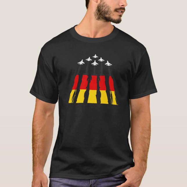 Deutschland Flugzeug Deutschland Deutschland T-Shirt (Vorderseite)