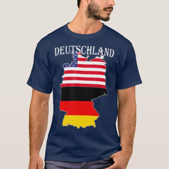 Deutschland für deutsche Kulturerbe-Familie T-Shirt (Vorderseite)