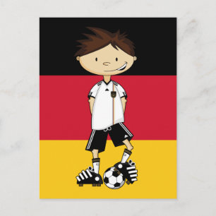 Deutschland Fußball-Boy Postkarte