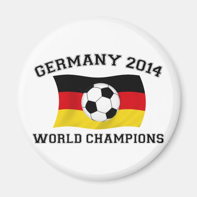 Deutschland Fußball-Champions 2014 Magnet (Vorne)