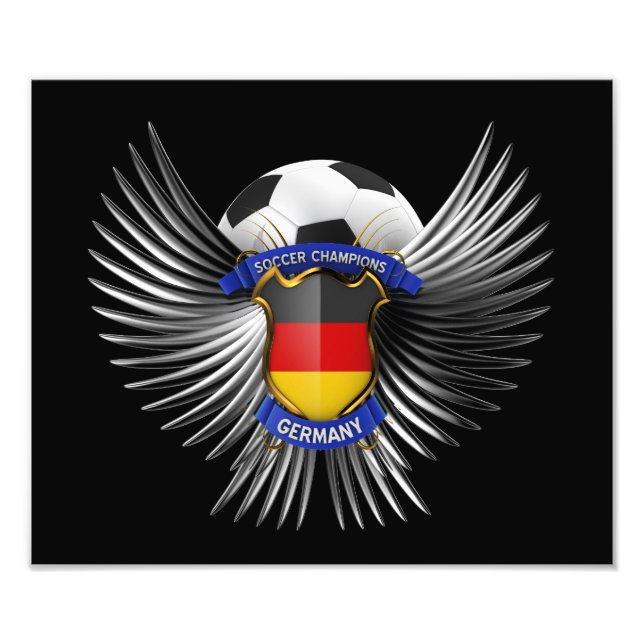 Deutschland Fußball-Champions Fotodruck (Vorne)