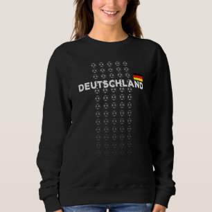 Deutschland Fußball Fan Deutsche Flagge Pride Futb Sweatshirt