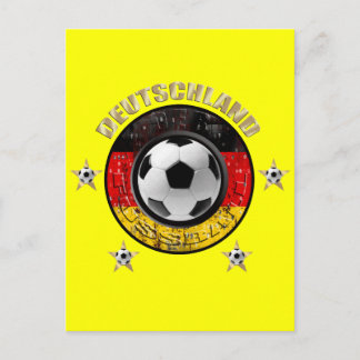 Deutschland Fussball Vier Sterne Postkarte
